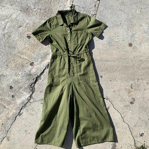 Wide Leg Utility Jumpsuit
